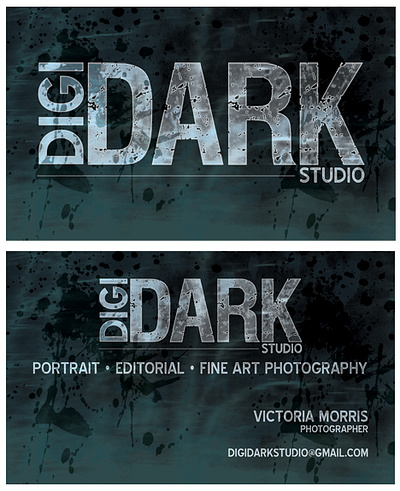 Digi Dark Studio Logo/Business Card branding business card design graphic design logo print typography visual identity