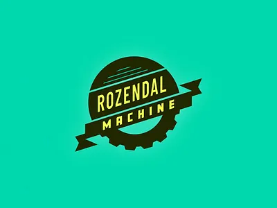 Rozendal Machine Logo Concept branding design graphic design logo vector