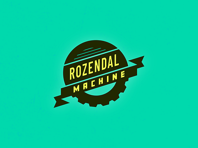 Rozendal Machine Logo Concept branding design graphic design logo vector