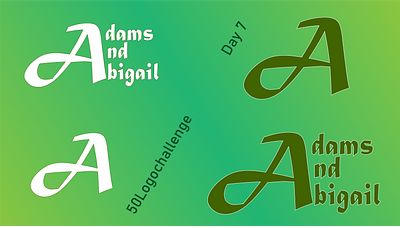 Adams and Abigail branding graphic design logo