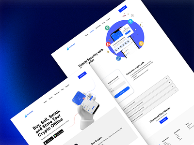 PicoWallet Hybrid Crypto Wallet Landing Page branding crypto design design design agency design pickle design subscription designjoy graphic design illustration landing page trilogy trilogy studios ui unlimited designs web design web development