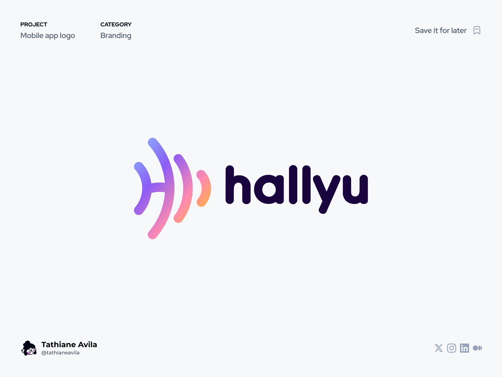 Hallyu app • Branding by Tathiane Avila on Dribbble