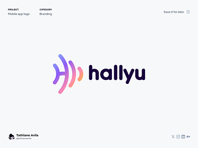 Hallyu app • Branding app branding logo logo app