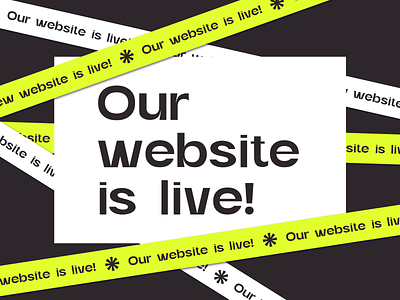 Our website is live! app branding cases design graphic design illustration logo personal portfolio project typography ui ux website