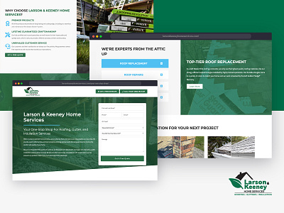 Larson & Kenney Home Services - New Website Design & Build design ui ux web design
