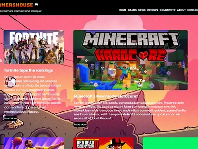 Responsive GAMING BLOG Website Mockup blog blog website css dennywebdev gaming blog graphic design html javascript quikcartfinds ui web designer website