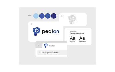 Peatón Logo branding graphic design logo