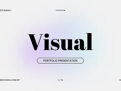 Portfolio Presentation design graphic design portfolio presentation slides typography ux