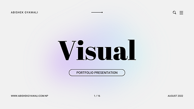 Portfolio Presentation design graphic design portfolio presentation slides typography ux