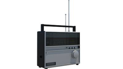 3D Modeled Radio 3d