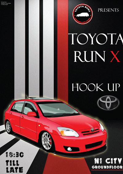 PROMOTIONAL EVENT TOYOTA RUN X OWNERS CAPE TOWN advertising graphic design marketing promo event