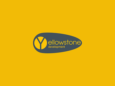 Yellowstoune Logo branding design graphic design illustration logo minimal typography vector