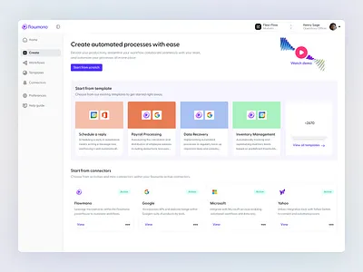 Create automated processes - BMPN 2.0 automation b2b bpmn business design figma minimal notation processes research ui ux uxdesign workflows