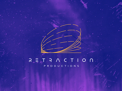 Retraction Productions art direction brand development logo logo design