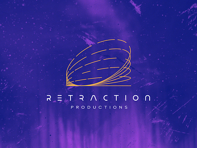 Retraction Productions art direction brand development logo logo design