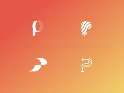 "P" Letterform Exploration art direction concepting letterform logo logo design