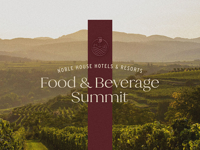 Food & Beverage Summit Branding 2d 2d design brand brand identity branding design graphic design hospitality logo logo design luxury travel