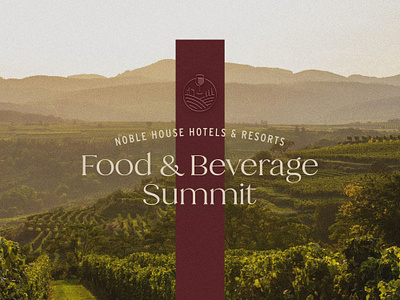 Food & Beverage Summit Branding 2d 2d design brand brand identity branding design graphic design hospitality logo logo design luxury travel