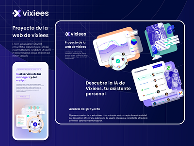 Web Design of Vixiees app design graphic design ui ux