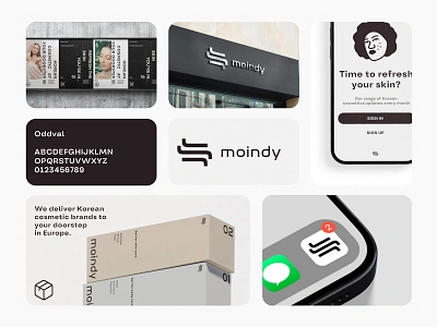 Moindy Logo & Branding amazon beauty brand beauty brand app beauty industry branding cosmetic collagen collagen cream cosmetic cosmetic industry design face cream face cream face mask face tonic hand cream poster self care serum skin care brand tonic face