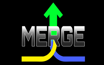 Merge Outreach Logo graphic design illustrator logo vector