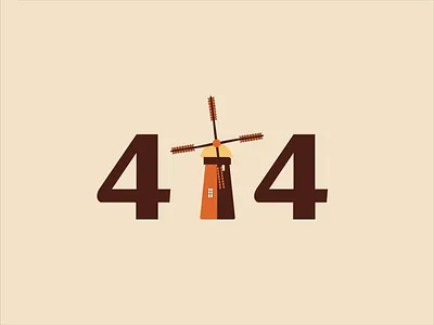404 error loader animation for a bread association 404 404 animation animation branding graphic design motion design motion graphics windmill