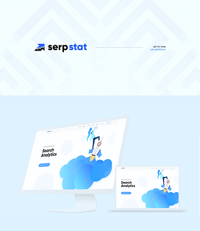 Serpstat all-in-one seo platform graphic design logo seo ui uiux web design