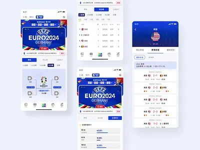 Sport App - Euro 2024 designforsports euro2024 euro2024app euro2024design eurocupdesign europeanfootball footballapp footballappdesign footballdesign footballexperience footballui mobileapp soccerapp soccerappdesign sportsappui sportsui sportsuidesign ui uiuxdesign