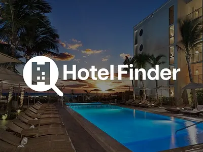Hotel Finder App and Logo Concept branding design logo mobile app ui user interface design