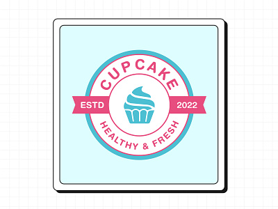 Cupcake Logo - Branding bakery blue brand identity branding cupcake design graphic design illustration logo logo design pastel pink typography vector