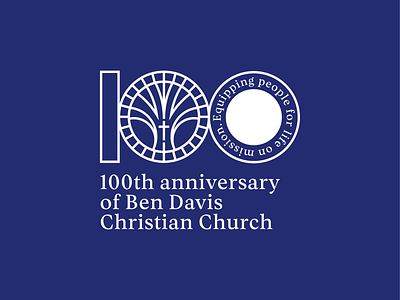 100th anniversary of Ben Davis Christian Church - Proposal 3 100 100 years 100th anniversary bdcc ben davis branding christian christian church church design illustration indianpolis ldk logo proposal saigon us usa vietnam