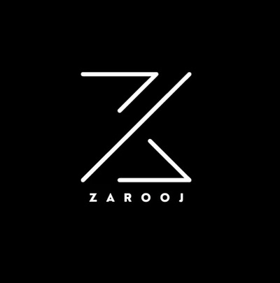 Logo for Zarooj.com logo minimal typography vector
