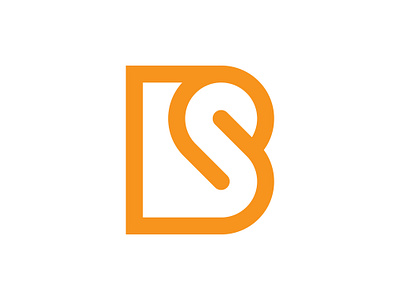 modern letter S with B logo alphabet b brand and identity bs initial letter mark logo logodesigner mark minimilist monogram negative orange personal premade logos s sb space tech typography