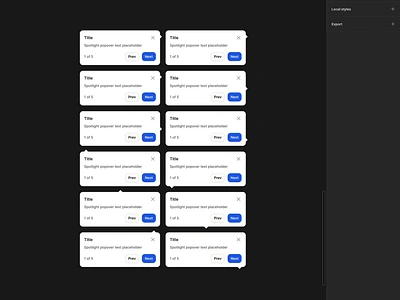 Orchestrating Responsive Spotlight Popover in Figma branding design design system figma interface ui ui kit ux