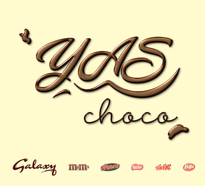 Yas choco branding graphic design logo