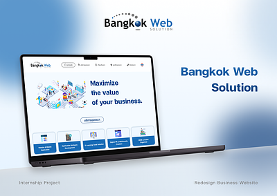 Redesign Bangkok Web Solution Website redesign simple ui web design