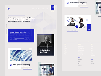 Kauffman Fellows — Home branding clean design editorial landing ui ux vc venture web webdesign website