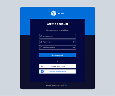 Create an account or sign up account create account dark mode log in login medical register sign in sign up start