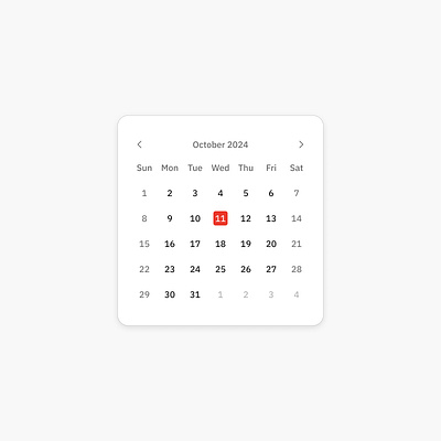 Striving for Simplicity: Clean and Minimal Calendar UI Design ui