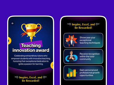 Teaching Innovation Award branding graphic design landing page product design ui uiux