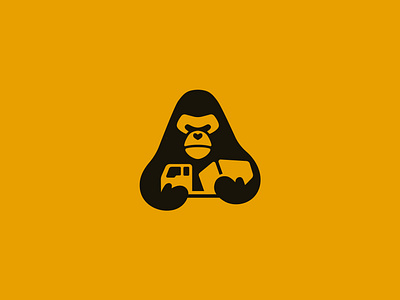 Concrete ape brand branding concrete design elegant gorilla graphic design illustration logo logo design logo designer logotype mark minimalism minimalistic mixer modern sign truck