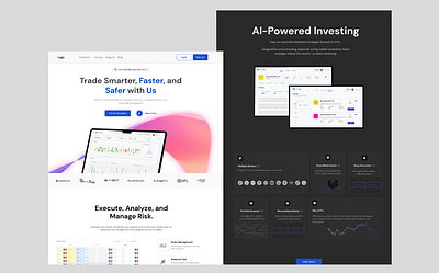 Trade Smarter ai app business darktheme dashboard design finance fintech investing market money saas stocks trading tradingapp ui uxdesign