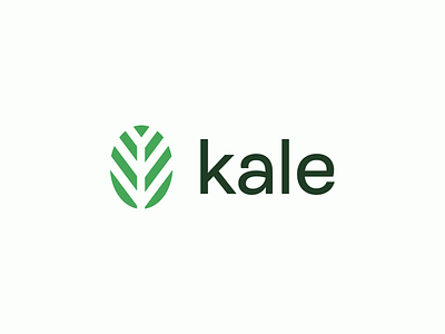 Kale Logo kale leaf logo