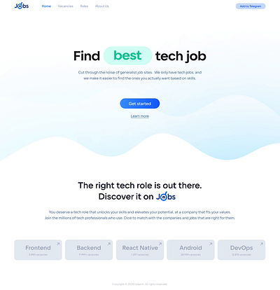 Jobs - Recruitment platform design ui web