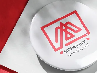 mohajertv brand branding design logo