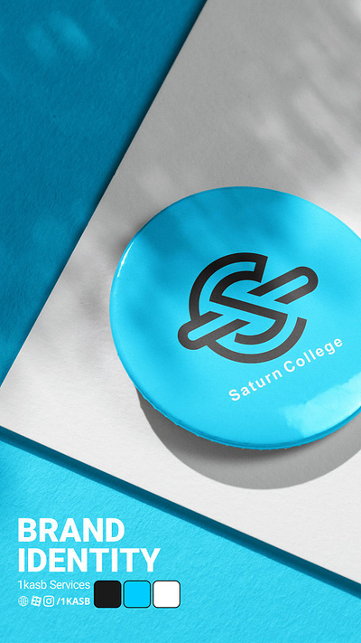 saturn college branding design logo logodesign
