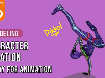 First Character Modeling 3d animation blender character modeling topology