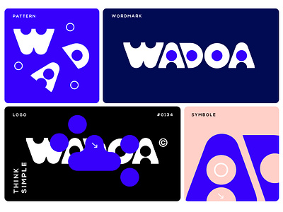 BRAND - WADOA brand branding design font graphic design icon identity illustration logo marks modern symbol symbole type typo typography ui wordmark