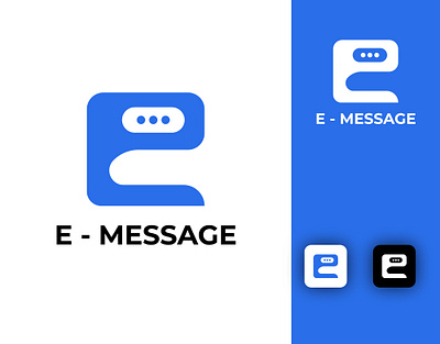 E MESSAGE COMMUNICATION APP LOGO DESIGN company branding