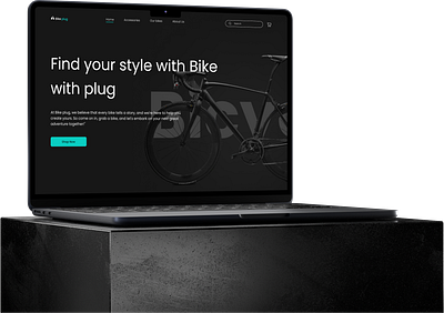 Bicycle store landing page bike landing page uiux